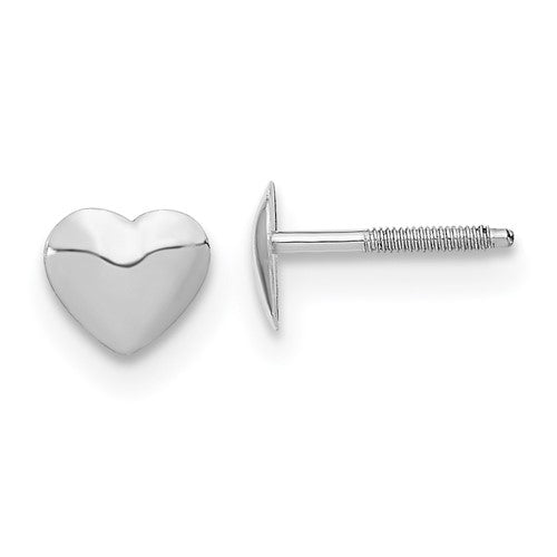 14k-white-gold-madi-k-rhodium-plated-heart-screwback-post-earrings-SolomonJeweler-Wichita-KS-CustomJewelry