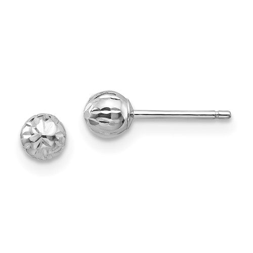 14k-white-gold-madi-k-diamond-cut-4m-ball-post-earrings-SolomonJeweler-Wichita-KS-CustomJewelry