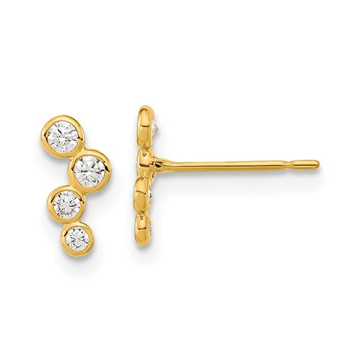14k-madi-k-4-cz-bezel-set-post-earrings-SolomonJeweler-Wichita-KS-CustomJewelry