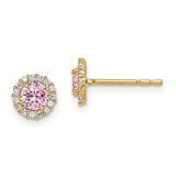 14k-madi-k-pink-cz-post-earrings-SolomonJeweler-Wichita-KS-CustomJewelry