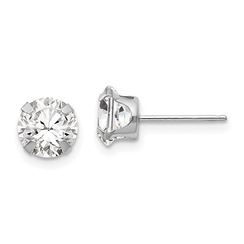 14k-white-gold-madi-k-6-5mm-cz-post-earrings-SolomonJeweler-Wichita-KS-CustomJewelry