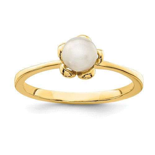 14k-madi-k-4-5mm-white-button-freshwater-cultured-pearl-flower-ring-SolomonJeweler-Wichita-KS-CustomJewelry