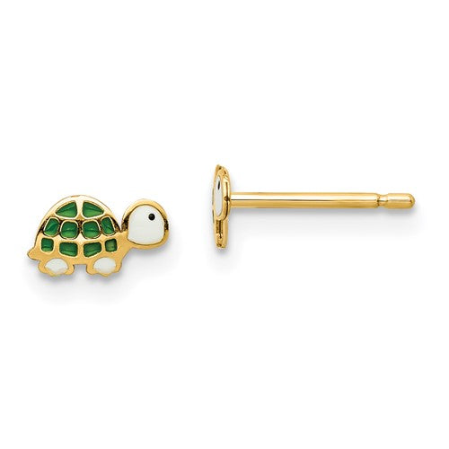 14k-madi-k-enamel-turtle-post-earrings-SolomonJeweler-Wichita-KS-CustomJewelry