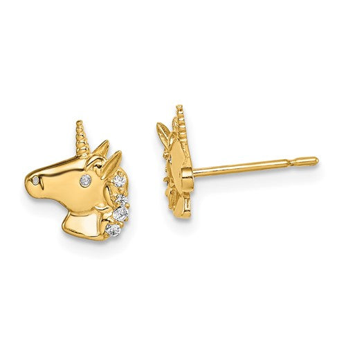 14k-madi-k-unicorn-cz-stud-earrings-SolomonJeweler-Wichita-KS-CustomJewelry