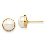 14k-madi-k-7-8mm-white-button-freshwater-cultured-pearl-post-earrings-SolomonJeweler-Wichita-KS-CustomJewelry