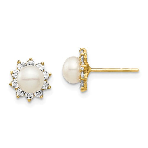 14k-madi-k-5-6mm-white-button-freshwater-cultured-pearl-cz-post-earrings-SolomonJeweler-Wichita-KS-CustomJewelry