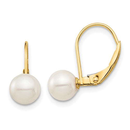 14k-madi-k-6-7mm-white-round-fw-cultured-pearl-leverback-earrings-SolomonJeweler-Wichita-KS-CustomJewelry