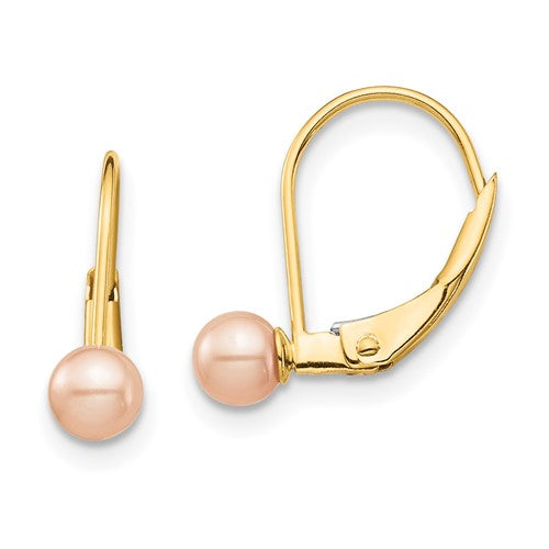 14k-madi-k-4-5mm-pink-round-fw-cultured-pearl-leverback-earrings-SolomonJeweler-Wichita-KS-CustomJewelry