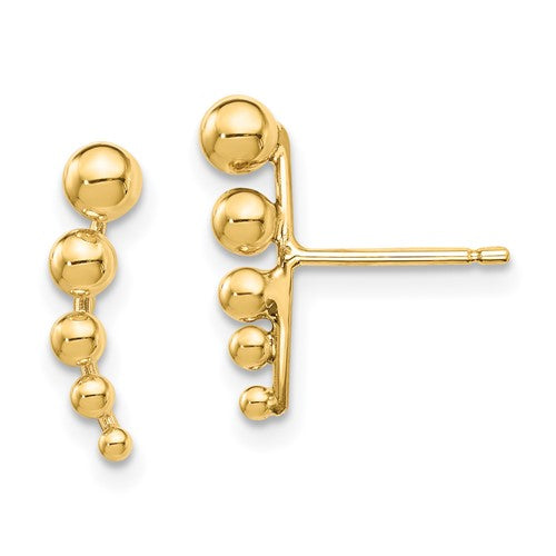 14k-madi-k-graduated-ball-post-earrings-SolomonJeweler-Wichita-KS-CustomJewelry
