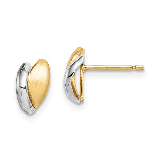 14k-w-rhodium-madi-k-satin-leaf-post-earrings-SolomonJeweler-Wichita-KS-CustomJewelry