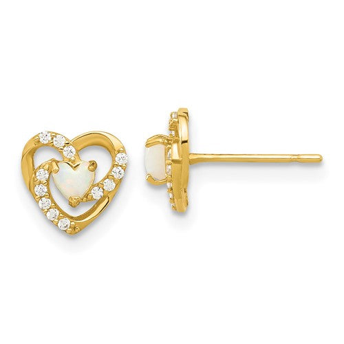 14k-madi-k-polished-created-opal-and-cz-heart-post-earrings-SolomonJeweler-Wichita-KS-CustomJewelry