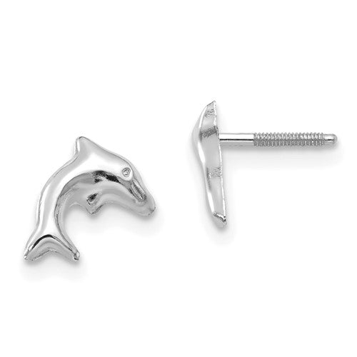 14k-white-gold-madi-k-sm-dolphin-earrings-SolomonJeweler-Wichita-KS-CustomJewelry