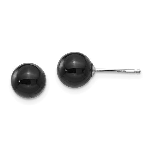 14k-white-gold-madi-k-onyx-bead-earrings-SolomonJeweler-Wichita-KS-CustomJewelry