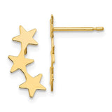 14k-madi-k-polished-3-star-post-earrings-SolomonJeweler-Wichita-KS-CustomJewelry