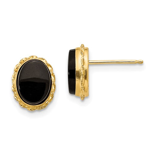 14k-madi-k-bezel-onyx-earrings-SolomonJeweler-Wichita-KS-CustomJewelry