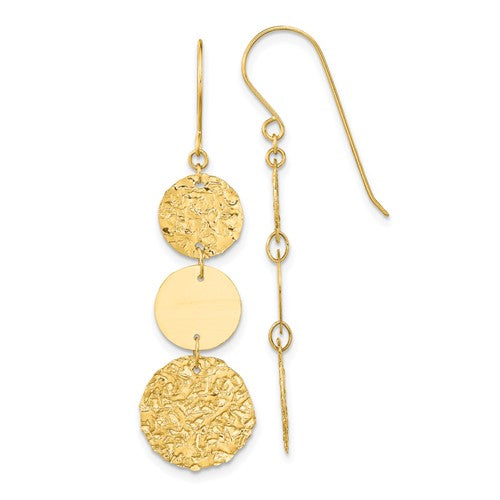 14k-3-tier-circle-drop-dangle-earring-SolomonJeweler-Wichita-KS-CustomJewelry