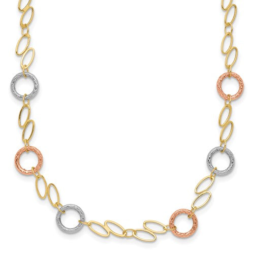 14k-tri-color-circles-necklace-SolomonJeweler-Wichita-KS-CustomJewelry