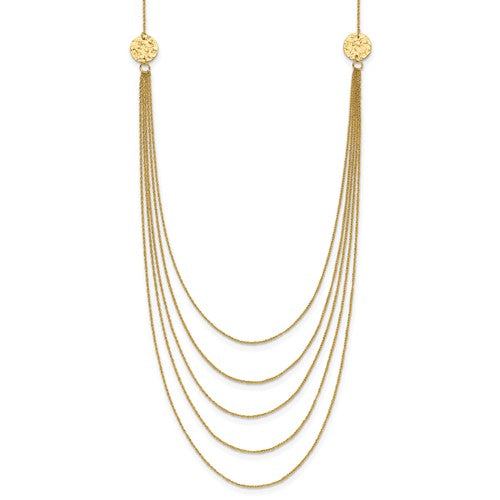 14k-five-strand-necklace-SolomonJeweler-Wichita-KS-CustomJewelry