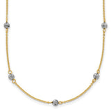 14k-two-tone-d-c-beads-w-2in-ext-necklace-SolomonJeweler-Wichita-KS-CustomJewelry