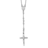 14k-white-gold-3mm-mirror-beaded-rosary-24-inch-necklace-SolomonJeweler-Wichita-KS-CustomJewelry