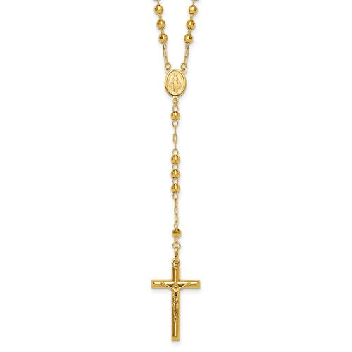 14k-4mm-mirror-beaded-semi-solid-rosary-24-inch-necklace-SolomonJeweler-Wichita-KS-CustomJewelry