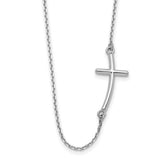 14k-white-gold-large-sideways-curved-cross-necklace-SolomonJeweler-Wichita-KS-CustomJewelry