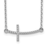 14k-white-gold-sideways-curved-textured-cross-necklace-SolomonJeweler-Wichita-KS-CustomJewelry