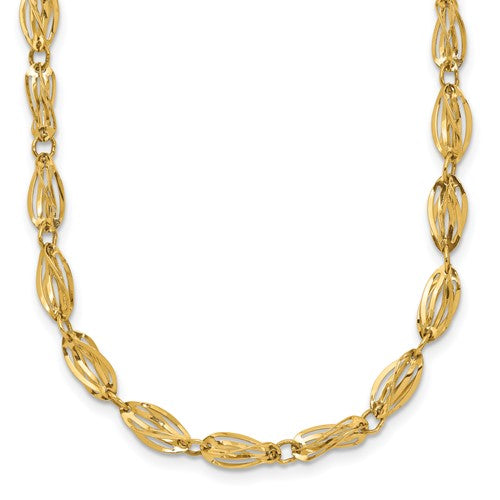 14k-fancy-link-necklace-SolomonJeweler-Wichita-KS-CustomJewelry