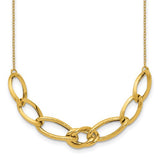 14k-polished-and-textured-fancy-link-necklace-SolomonJeweler-Wichita-KS-CustomJewelry