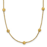 14ky-diamond-cut-beads-station-necklace-SolomonJeweler-Wichita-KS-CustomJewelry