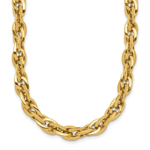 14k-polished-fancy-link-necklace-SolomonJeweler-Wichita-KS-CustomJewelry