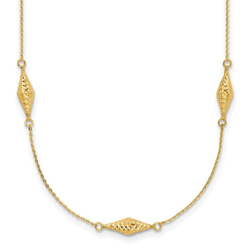 14k-polished-and-d-c-fancy-beaded-18in-necklace-SolomonJeweler-Wichita-KS-CustomJewelry