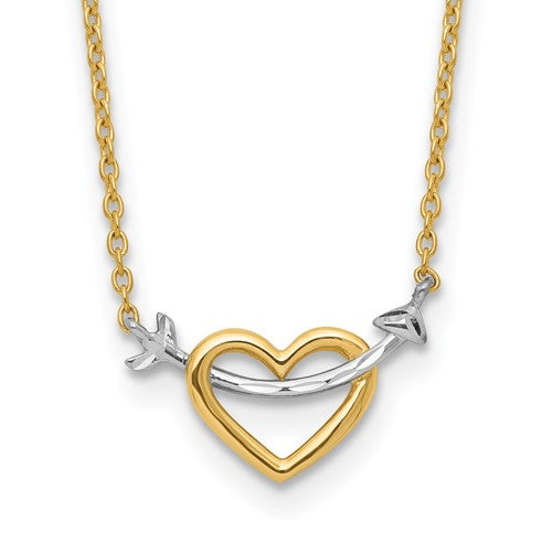 14k-w-rhodium-diamond-cut-heart-arrow-necklace-SolomonJeweler-Wichita-KS-CustomJewelry