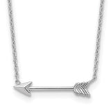 14k-white-gold-polished-arrow-necklace-SolomonJeweler-Wichita-KS-CustomJewelry