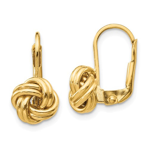 14k-polished-love-knot-leverback-earrings-SolomonJeweler-Wichita-KS-CustomJewelry