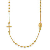 14k-polished-cross-rosary-16-inch-necklace-SolomonJeweler-Wichita-KS-CustomJewelry