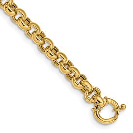 14k-polished-fancy-rolo-link-bracelet-SolomonJeweler-Wichita-KS-CustomJewelry