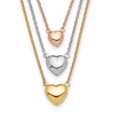 14k-tri-color-three-heart-w-1in-ext-necklace-SolomonJeweler-Wichita-KS-CustomJewelry