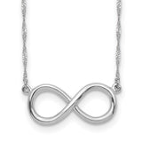 14k-white-polished-infinity-necklace-SolomonJeweler-Wichita-KS-CustomJewelry