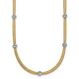 14k-polished-w-rhodium-d-c-bead-flexible-mesh-necklace-SolomonJeweler-Wichita-KS-CustomJewelry