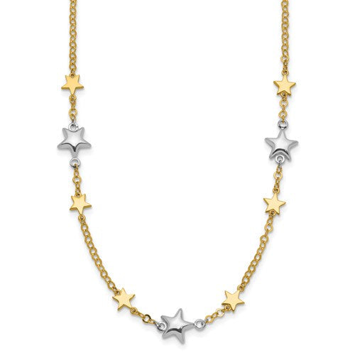 14k-two-tone-stars-w-1in-ext-necklace-SolomonJeweler-Wichita-KS-CustomJewelry