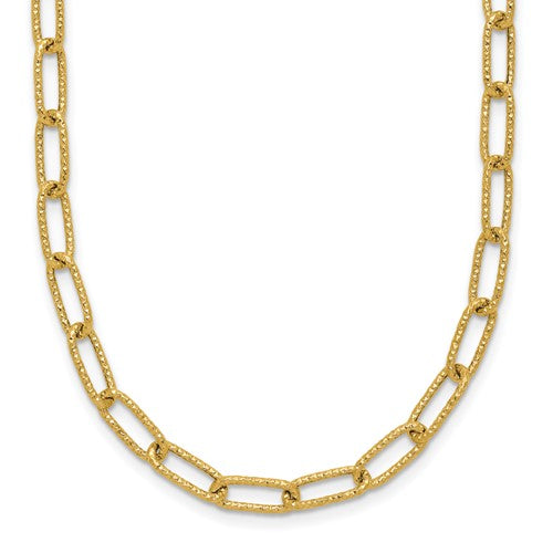 14k-textured-open-link-necklace-SolomonJeweler-Wichita-KS-CustomJewelry