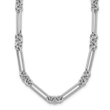 14k-white-gold-polished-fancy-link-necklace-SolomonJeweler-Wichita-KS-CustomJewelry