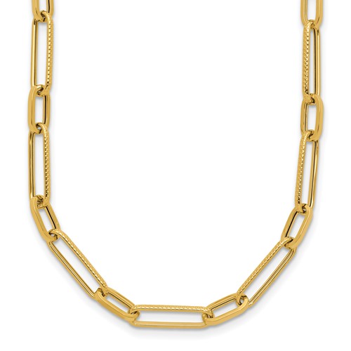 14k-polished-fancy-oval-link-necklace-SolomonJeweler-Wichita-KS-CustomJewelry