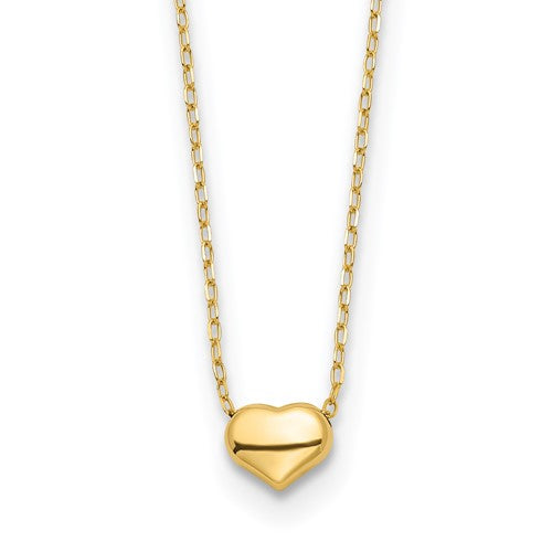 14k-polished-heart-16-5in-necklace-SolomonJeweler-Wichita-KS-CustomJewelry