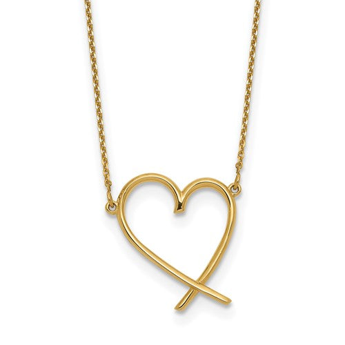 14k-polished-open-heart-w-2-in-ext-necklace-SolomonJeweler-Wichita-KS-CustomJewelry