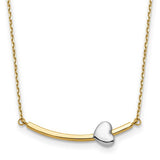 14k-two-tone-heart-bar-18-inch-necklace-SolomonJeweler-Wichita-KS-CustomJewelry