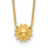 14k-polished-puffed-sun-16-5in-necklace-SolomonJeweler-Wichita-KS-CustomJewelry
