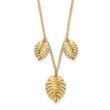 14k-polished-dangle-palm-leaves-necklace-SolomonJeweler-Wichita-KS-CustomJewelry