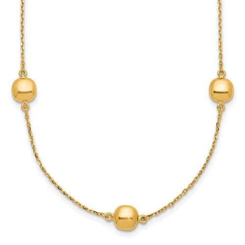 14k-polished-5-station-16in-w-2-in-ext-necklace-SolomonJeweler-Wichita-KS-CustomJewelry